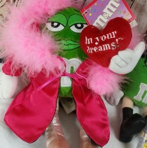 M&M plush valentines  Namco 2001 plush lot
